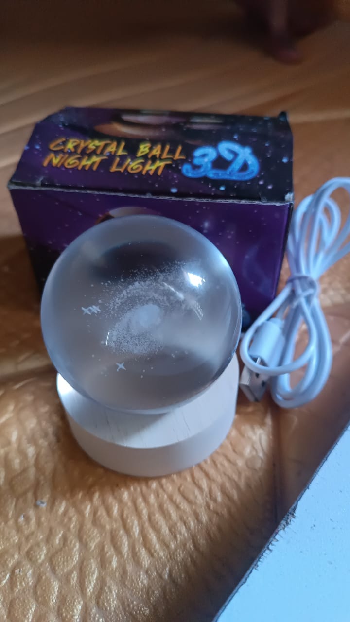3D Crystal Ball lamps With Base (1 Pc) 3D Crystal Ball lamps With Base (1 Pc)